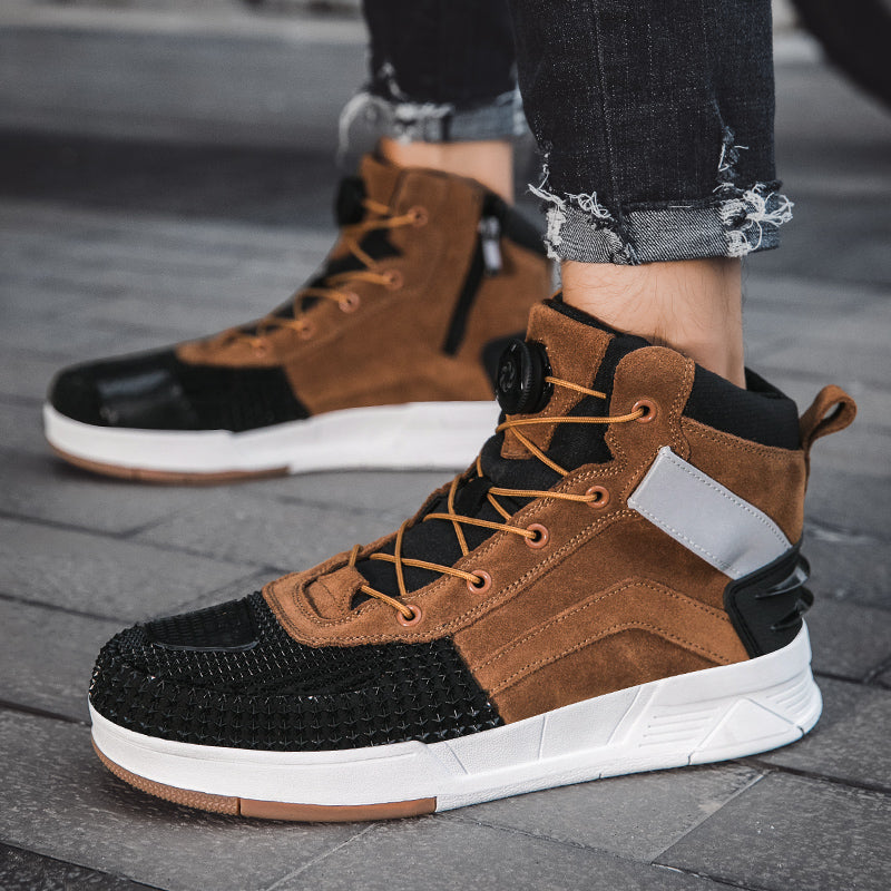 Breathable motorcycle high-top sneakers V0558
