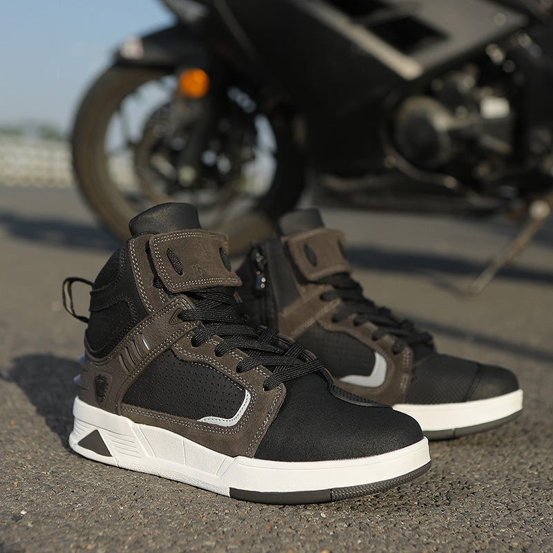 Breathable motorcycle high-top sneakers V0558