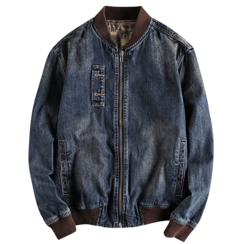 Vintage Washed Denim Jacket V0539
