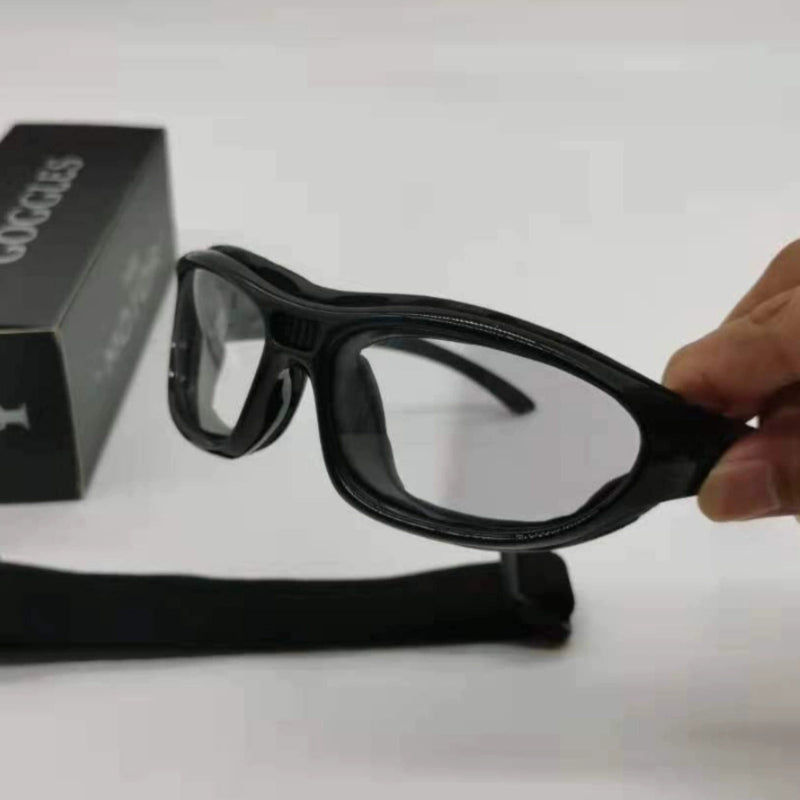 Biker Windshield Goggles with Interchangeable Straps V0566
