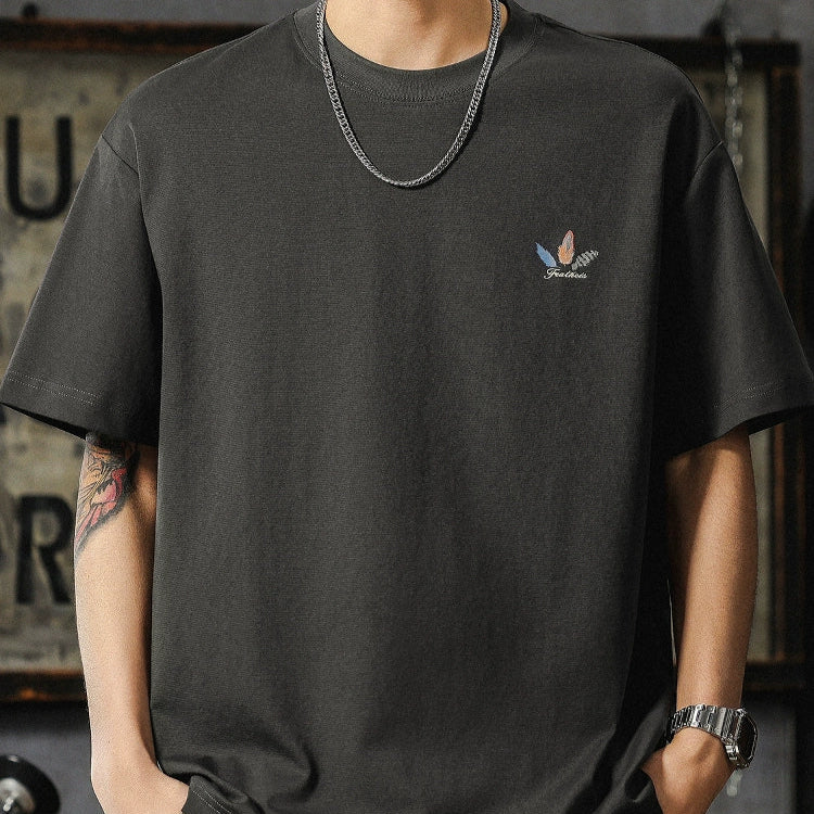 Loose-Fit Round Neck Tee V0786