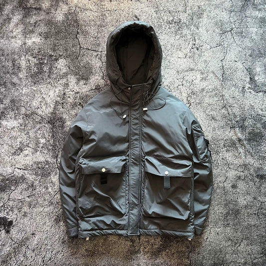 Retro Hooded Down Jacket V0861