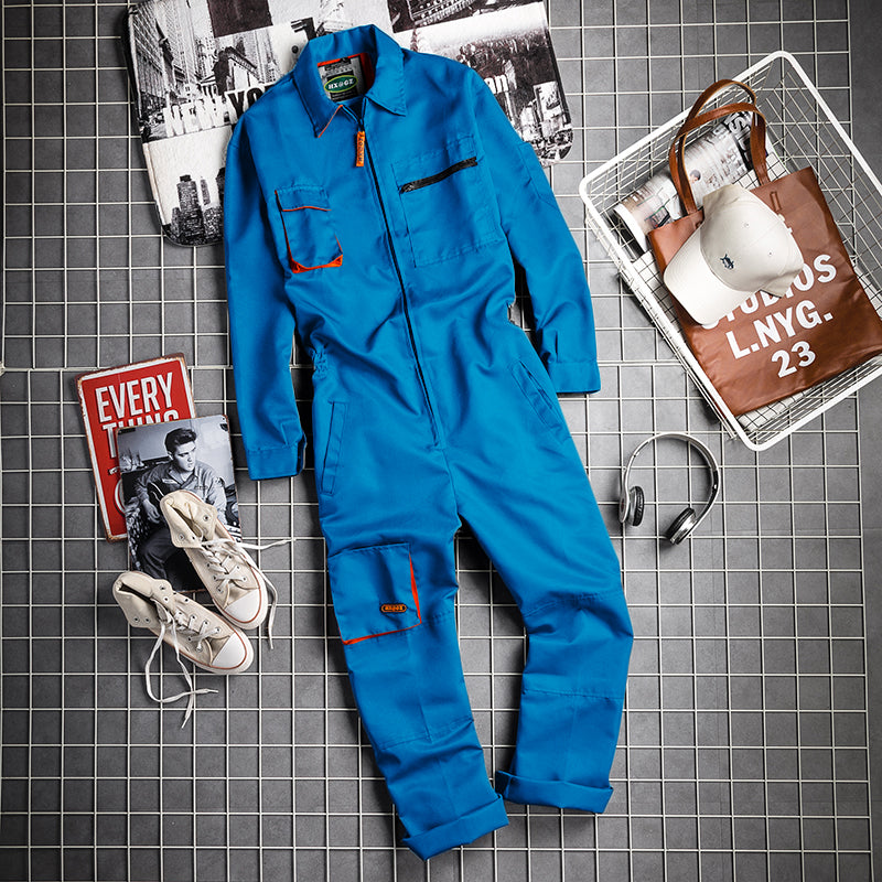 American Retro Long-Sleeve Overalls V0556