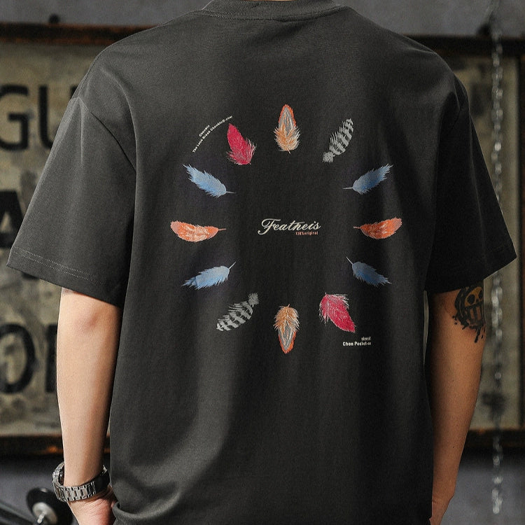 Loose-Fit Round Neck Tee V0786
