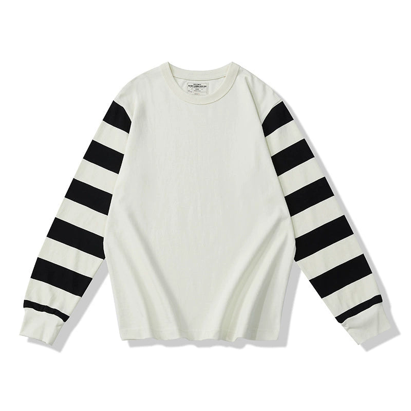 Retro Stripe Long Sleeve Tee V0779