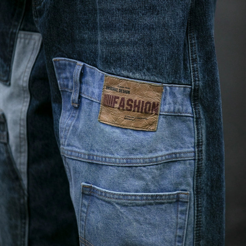 Vintage Patchwork Jeans V0768