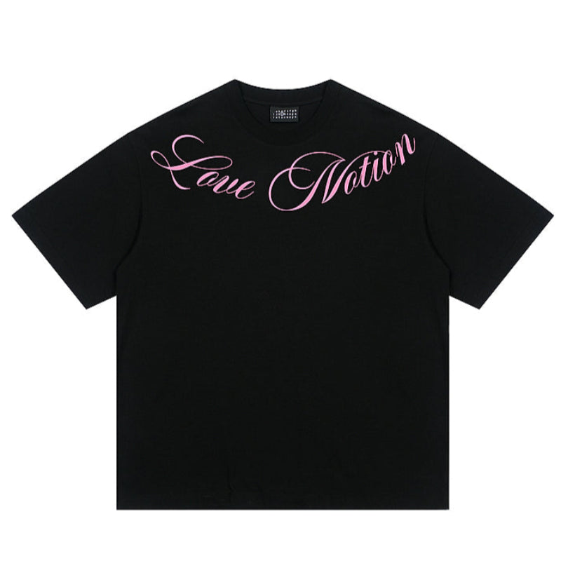 Heavyweight Neck logo Summer Tee V0552