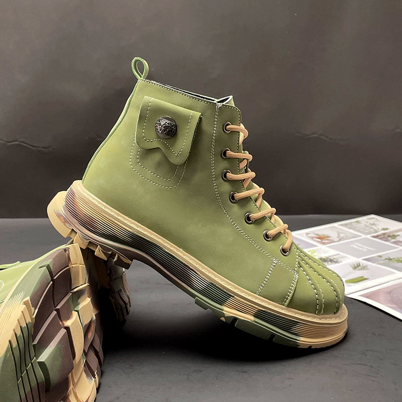 Retro British Motorcycle Boots V0785