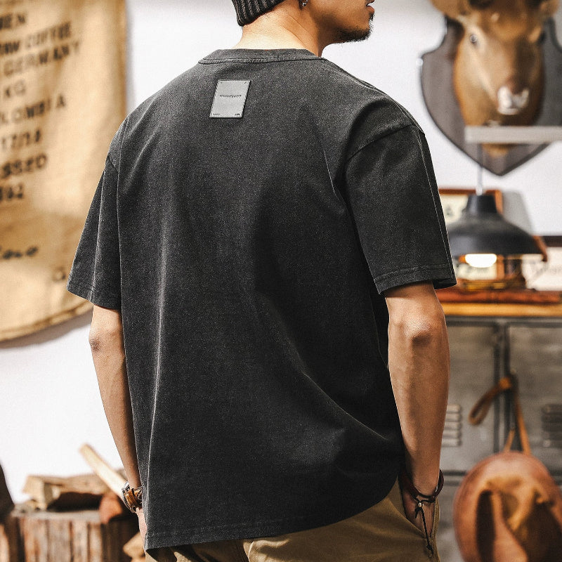 Vintage Wash American Style Tee V0576