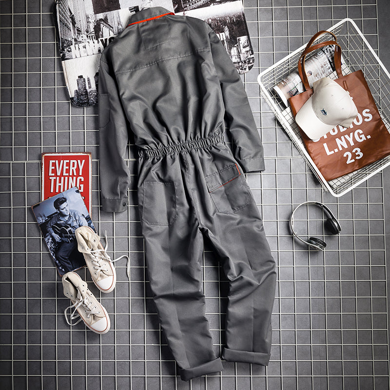American Retro Long-Sleeve Overalls V0556