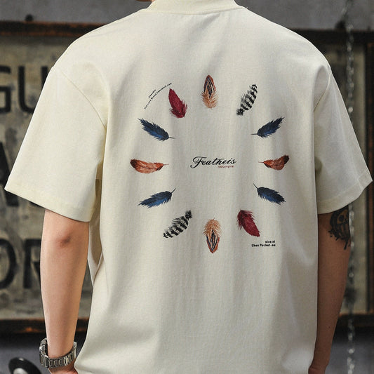 Loose-Fit Round Neck Tee V0786