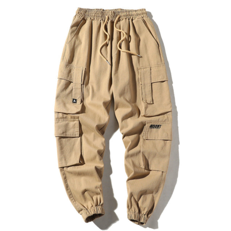 Retro Multi-Pocket Outdoor Cargo Pants V0538