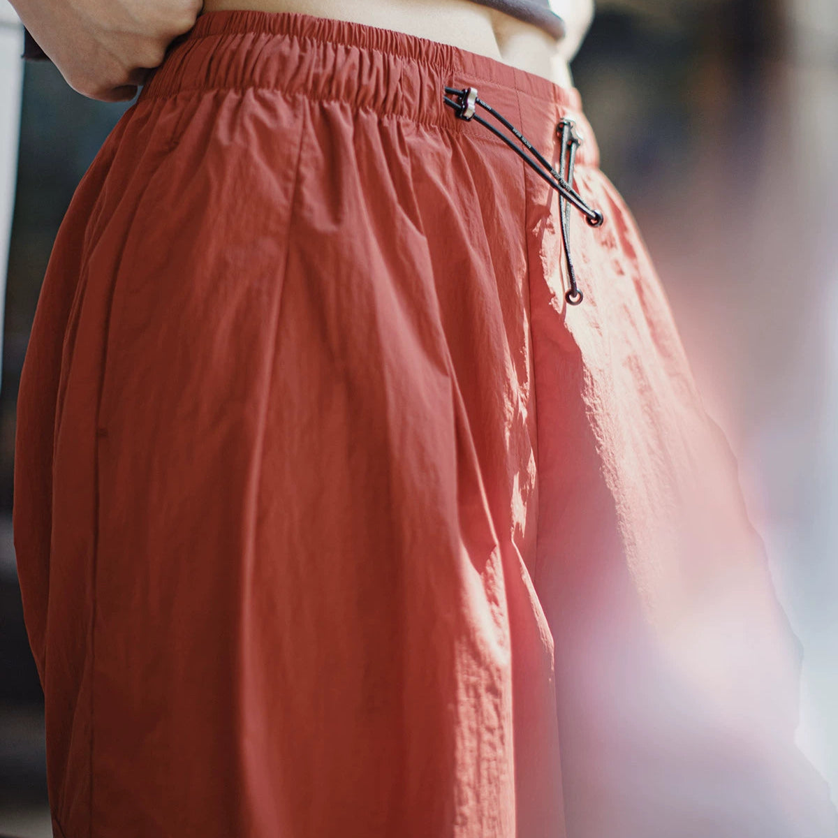 Sunset Orange Paratrooper Pants V0773