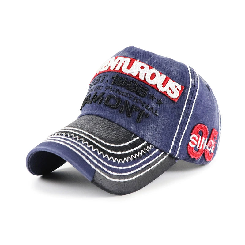 Washed retro baseball cap V0585