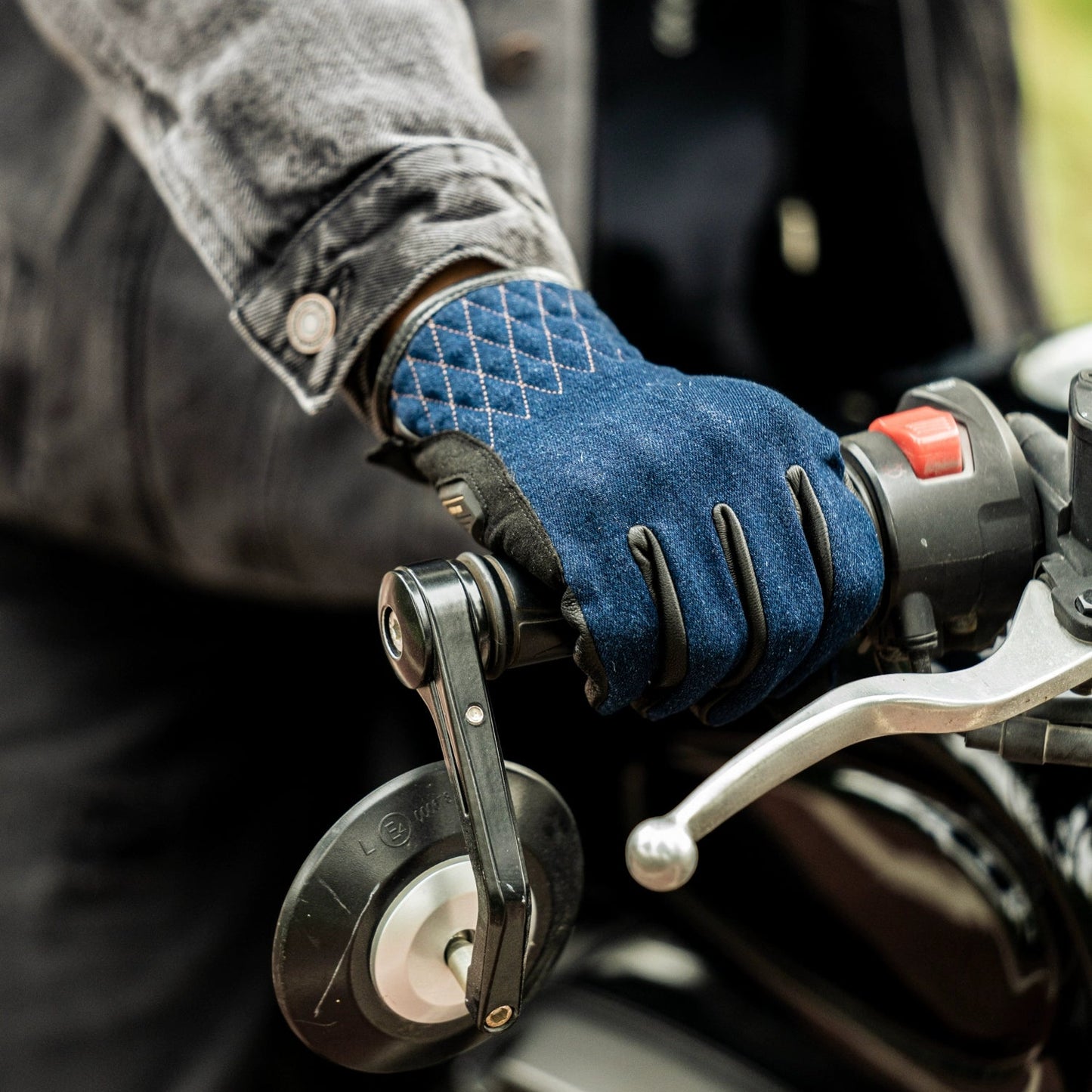 Vintage Touchscreen Motorcycle Gloves V0798