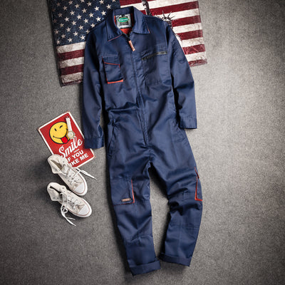 American Retro Long-Sleeve Overalls V0556