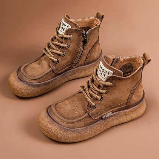 Retro British High-Top Boots V0771