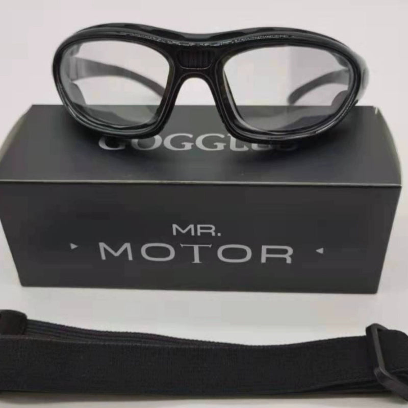 Biker Windshield Goggles with Interchangeable Straps V0566