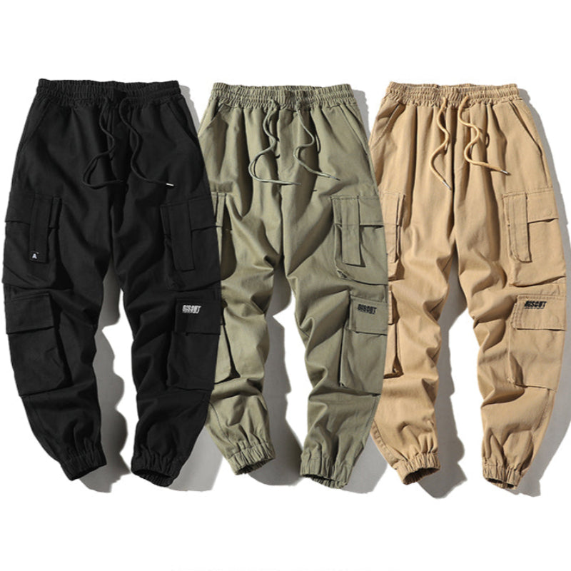 Retro Multi-Pocket Outdoor Cargo Pants V0538
