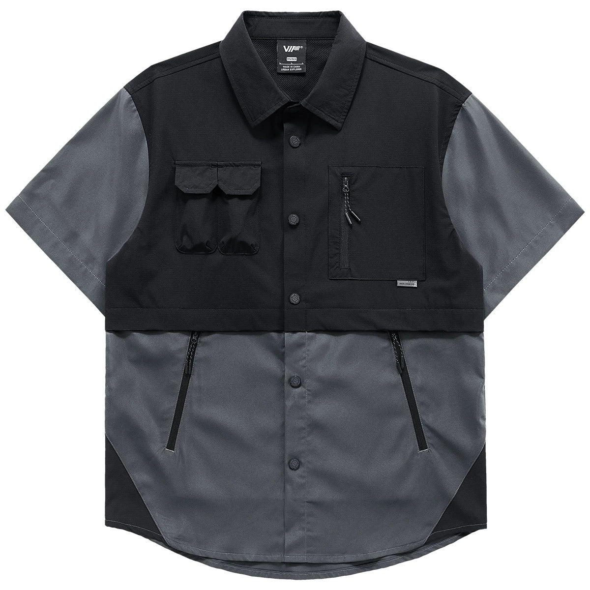 Color Clash Utility Shirt V0591