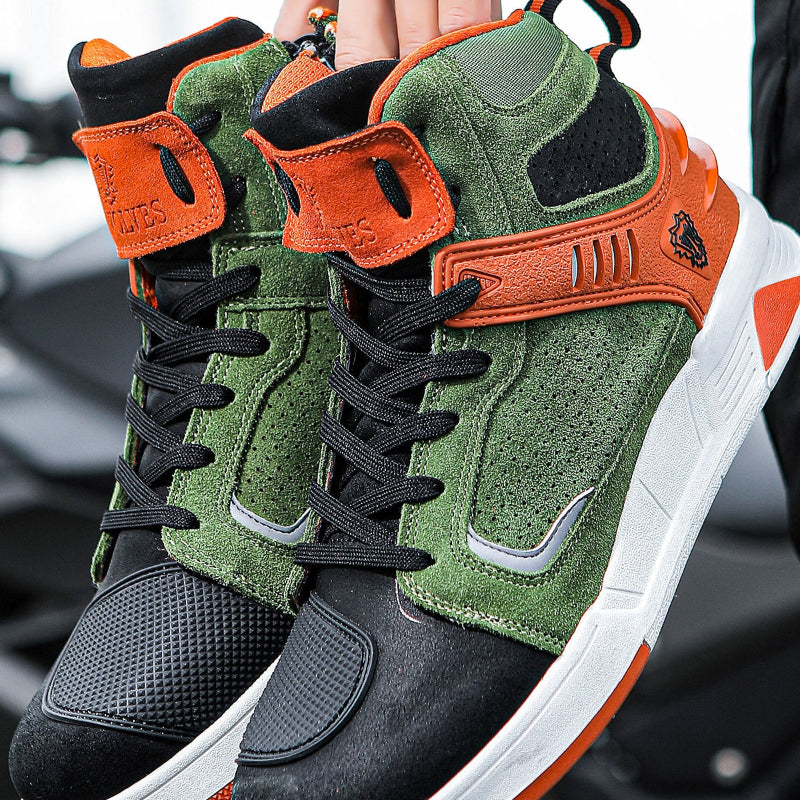 Breathable motorcycle high-top sneakers V0558