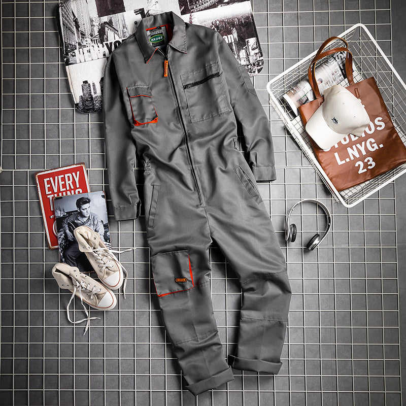 American Retro Long-Sleeve Overalls V0556