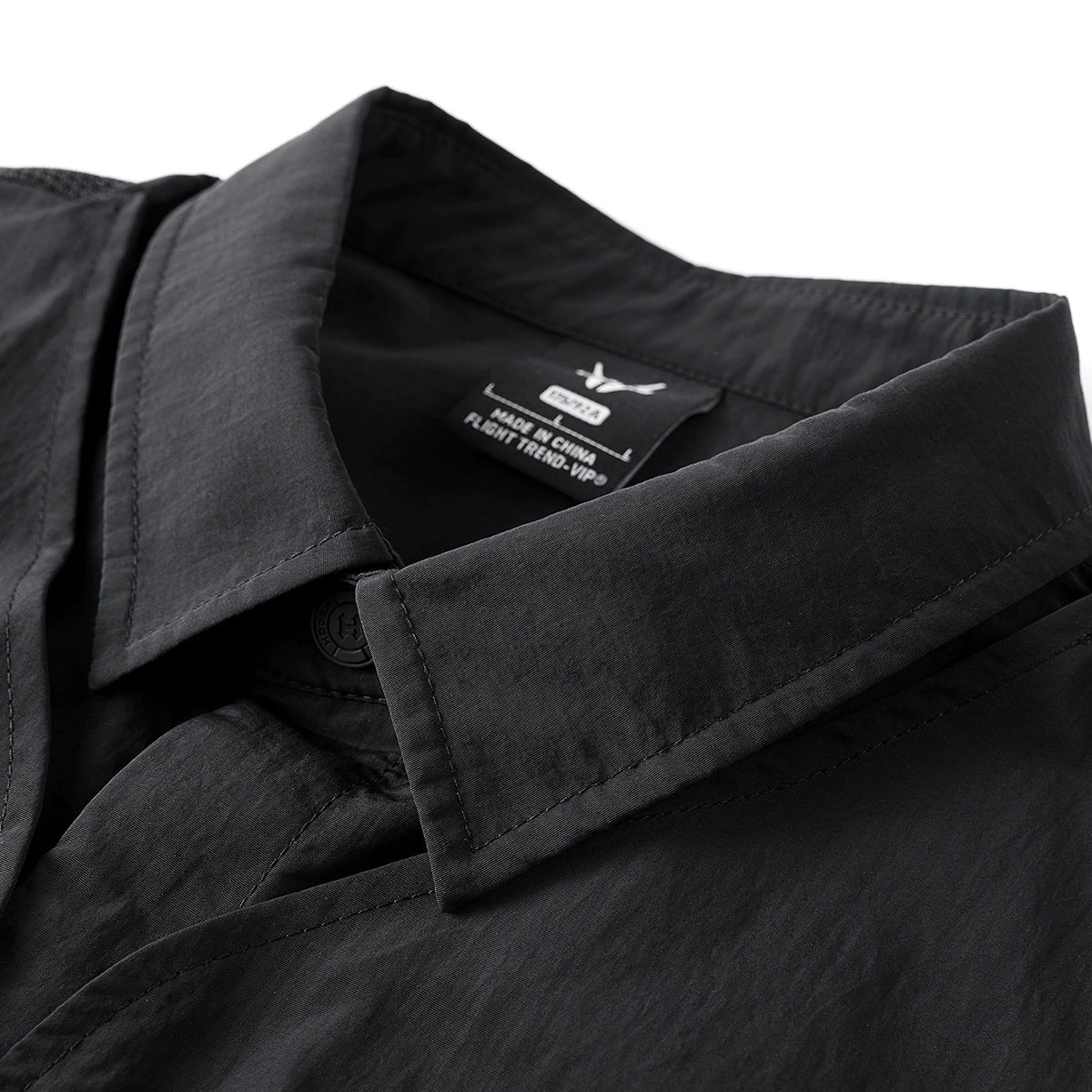 Fake layered multi-pocket shirt V0592