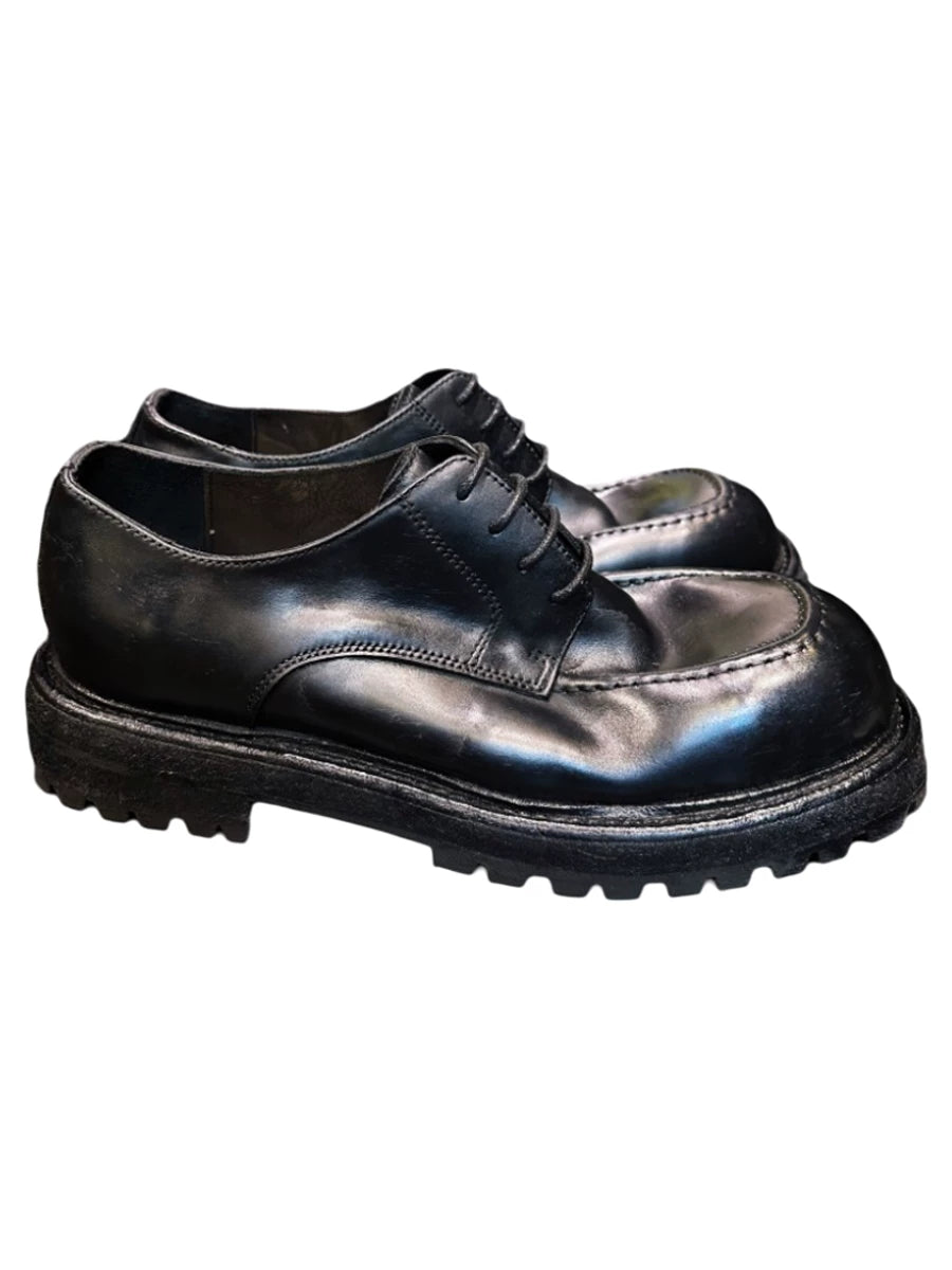 Luxury Leather Derby Shoes V0871