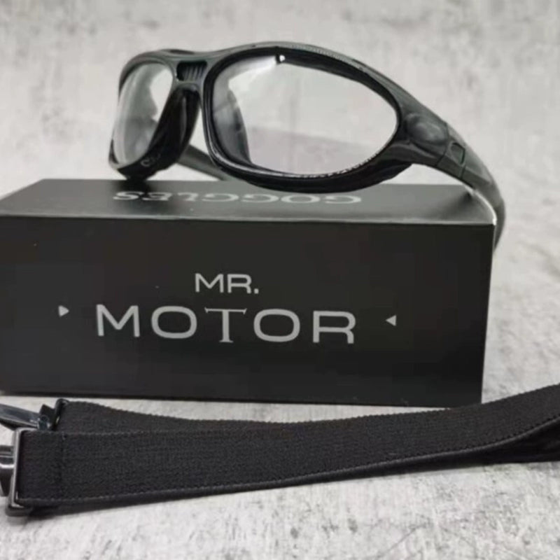Biker Windshield Goggles with Interchangeable Straps V0566
