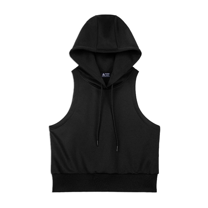 Sleeveless Casual Hoodie Vest V0651