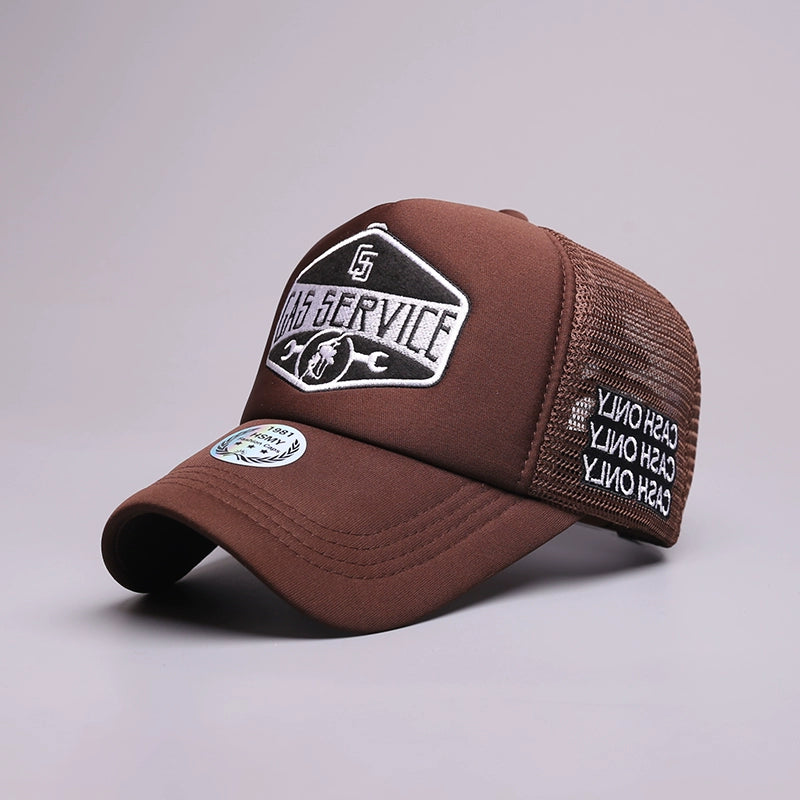 American retro logo mesh cap V0586