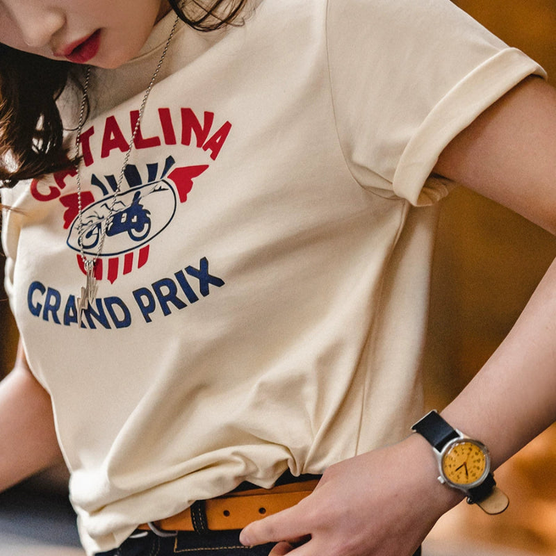 Vintage logo Cotton Tee V0635