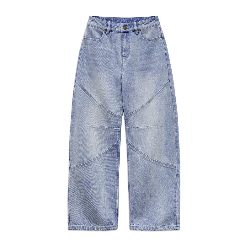 Vintage Patchwork Deconstructed Skinny Jeans V0649