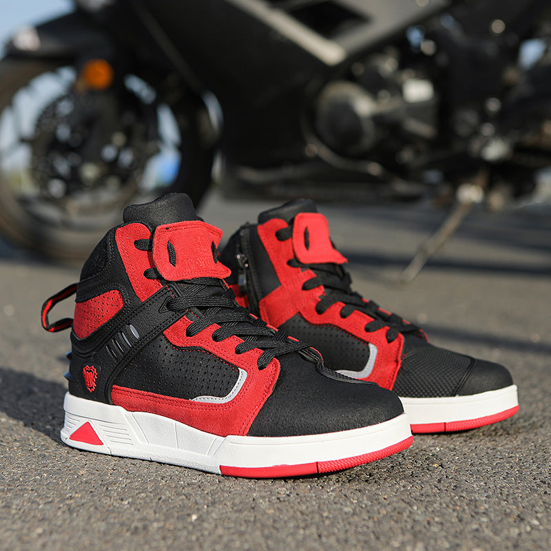 Breathable motorcycle high-top sneakers V0558