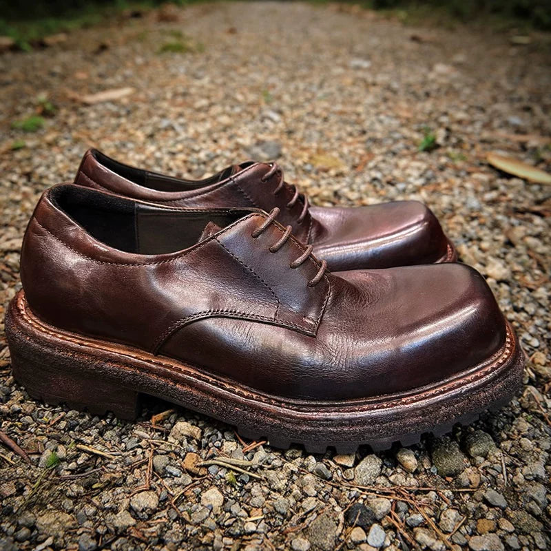 Handmade Leather Derby Shoes V0870