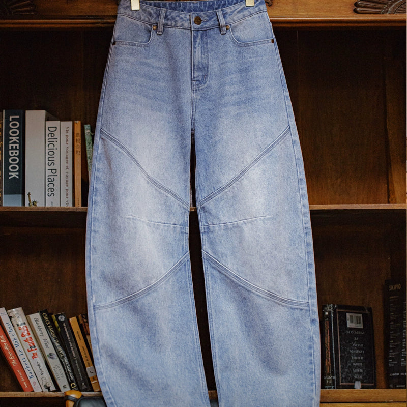 Vintage Patchwork Deconstructed Skinny Jeans V0649