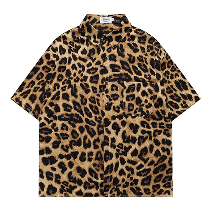 Retro Leopard Print Shirt V0688 – VELOCITY LABEL Retro Leopard Print Shirt V0688 – VELOCITY LABEL