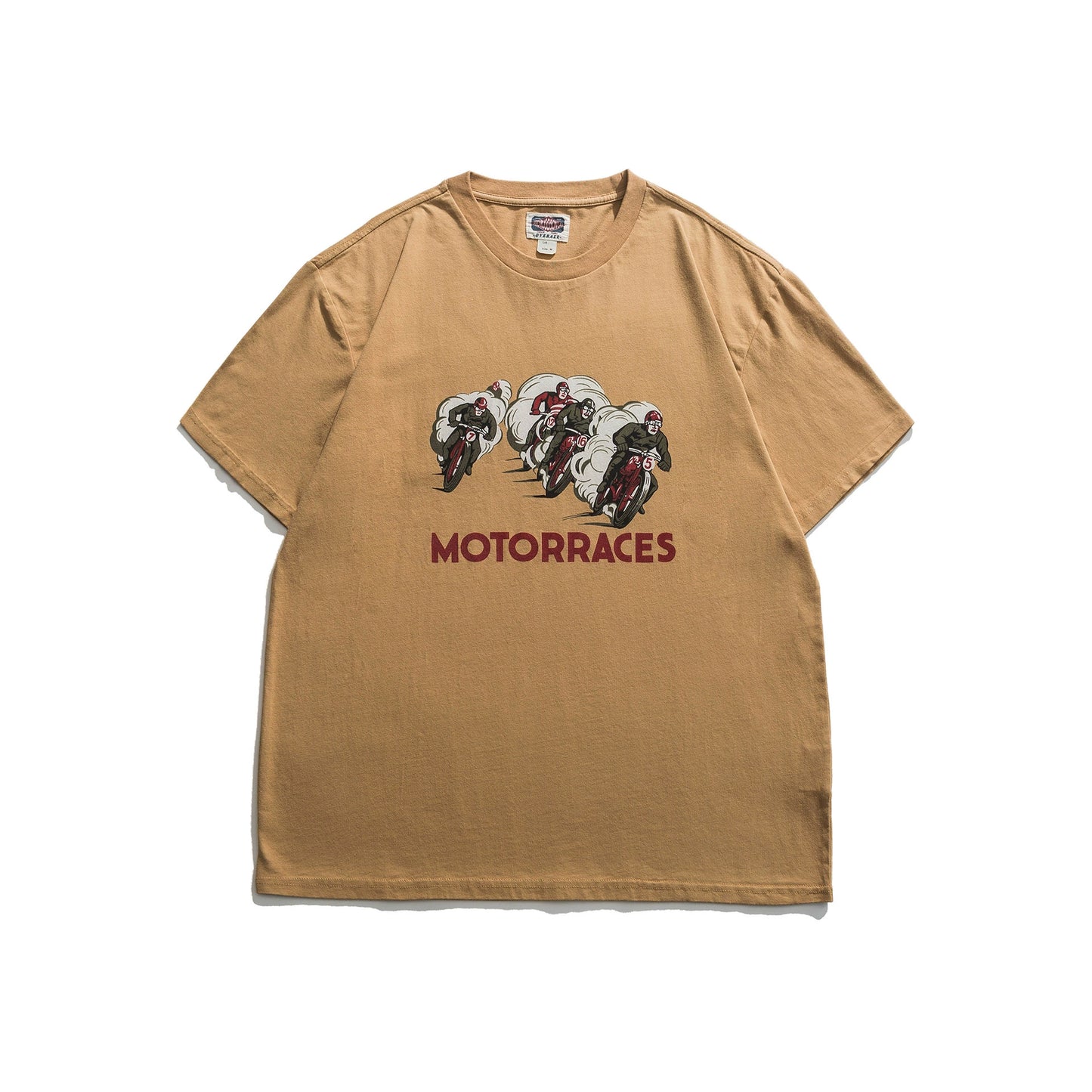 Biker Print Relaxed Tee V0782