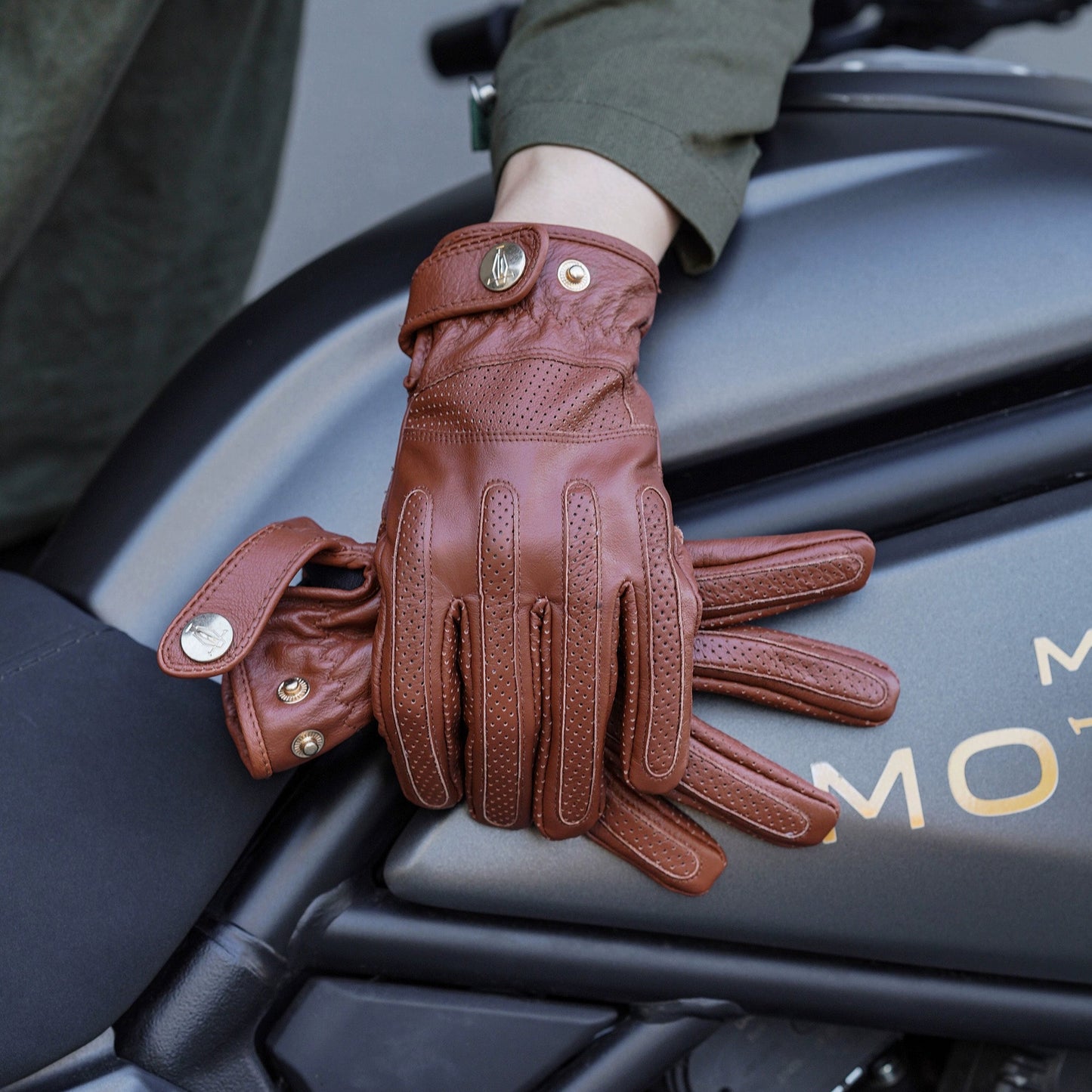 Vintage Touchscreen Riders Gloves V0797