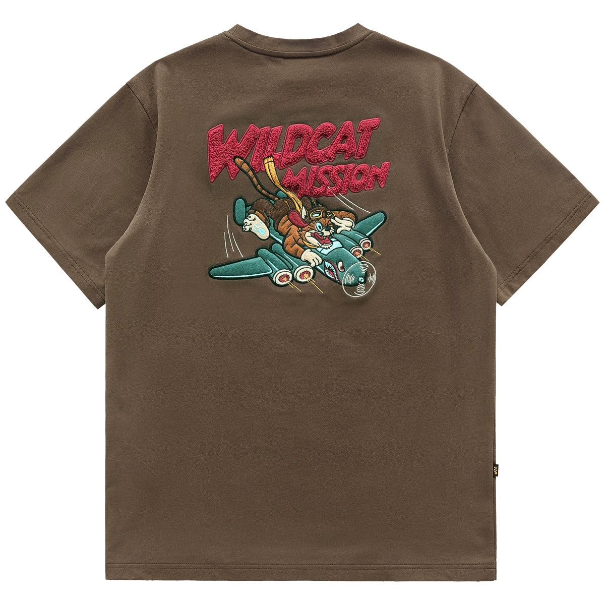 Retro Embroidered Cotton Tee V0604