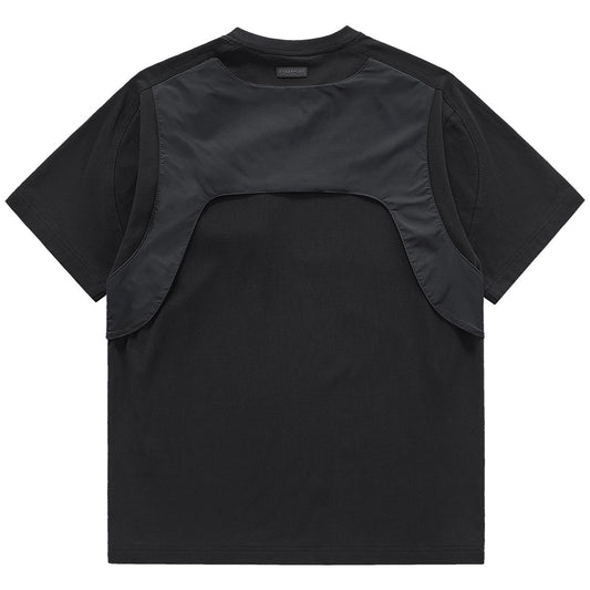 Faux two-piece chest pocket Tee V0601