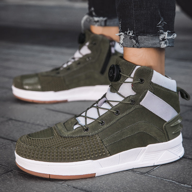 Breathable motorcycle high-top sneakers V0558