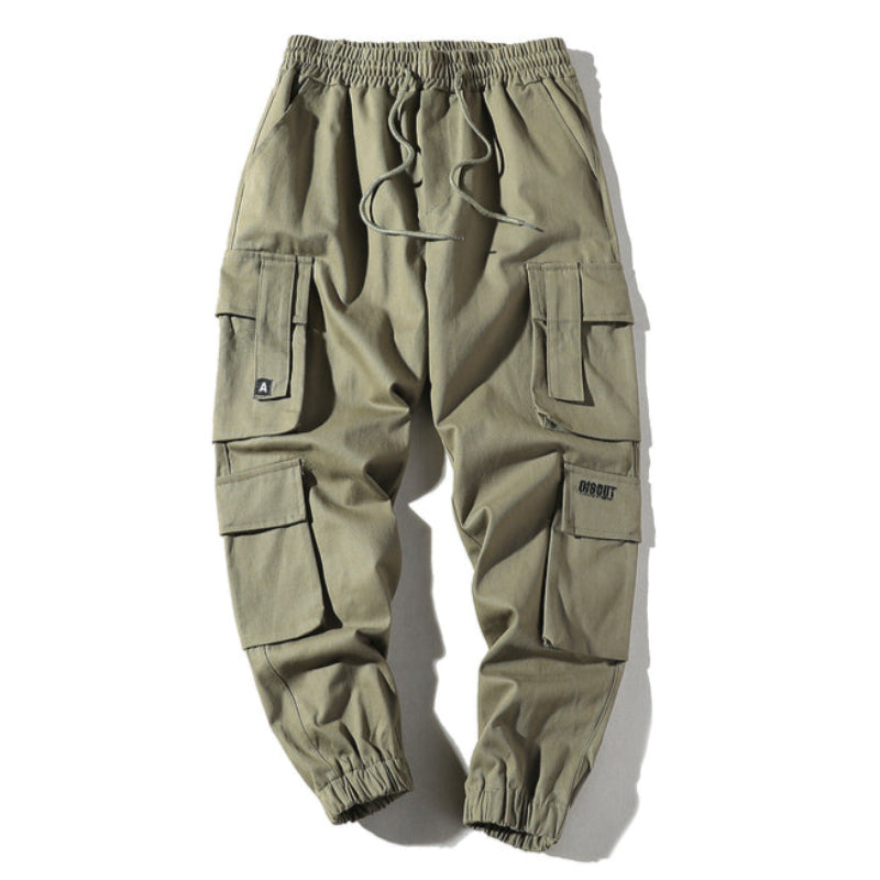 Retro Multi-Pocket Outdoor Cargo Pants V0538