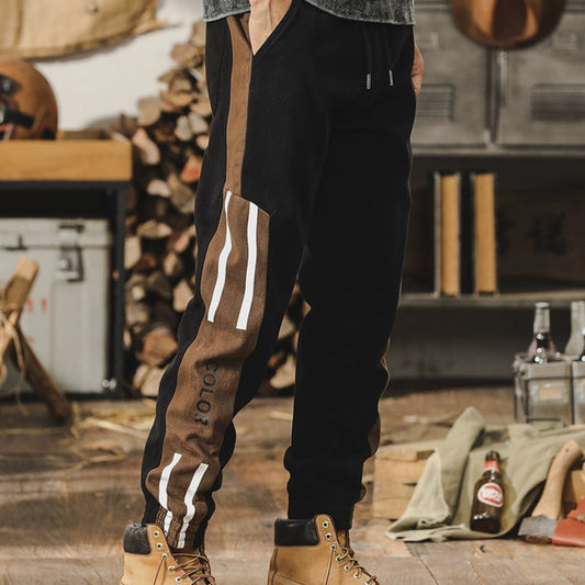 Color-Block Casual Work Pants V0707