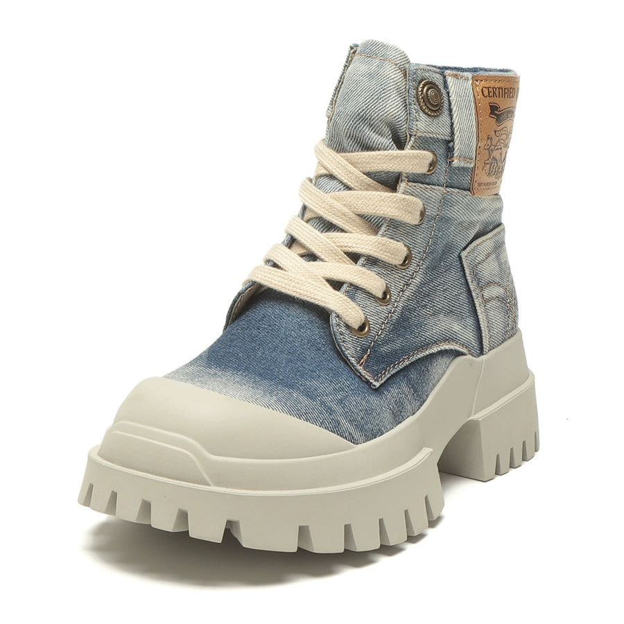 Retro Blue Cowboy Boots V0772