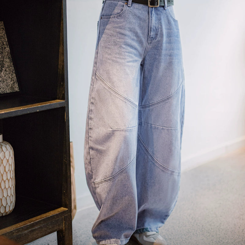 Vintage Patchwork Deconstructed Skinny Jeans V0649