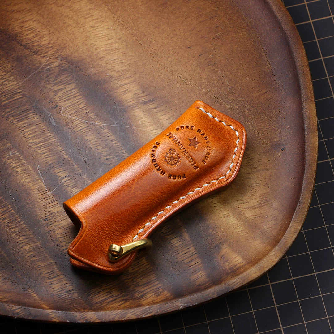Retro Leather Lighter Case V0788