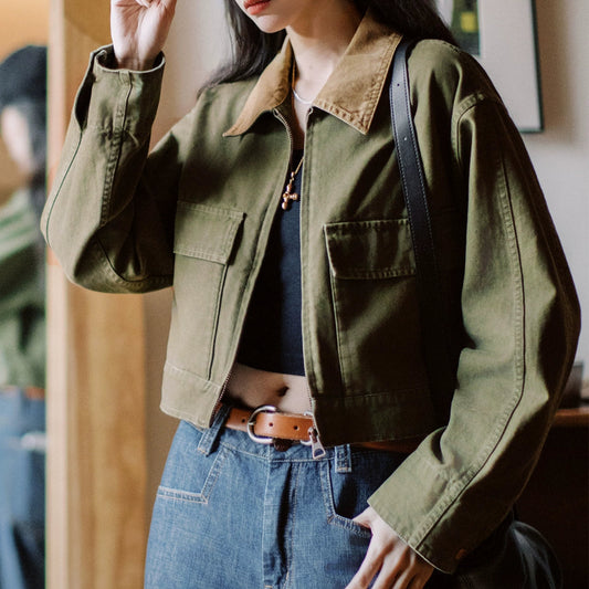 Retro Canvas Hunting Jacket V0654