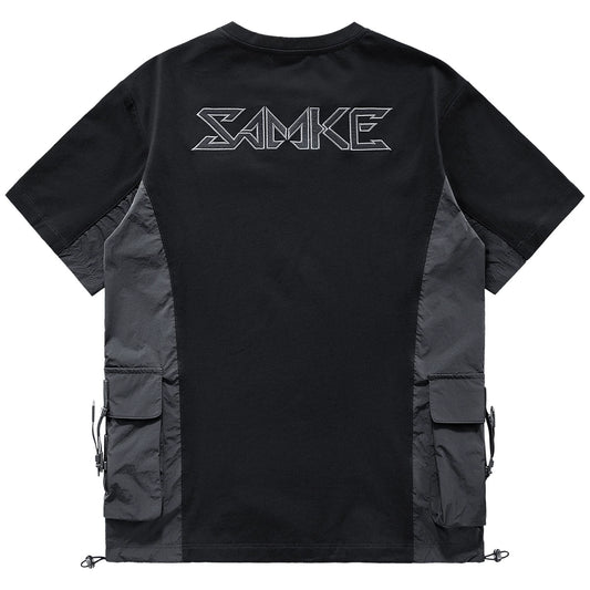 Ninja Embroidered Multi-Pocket Tee V0597