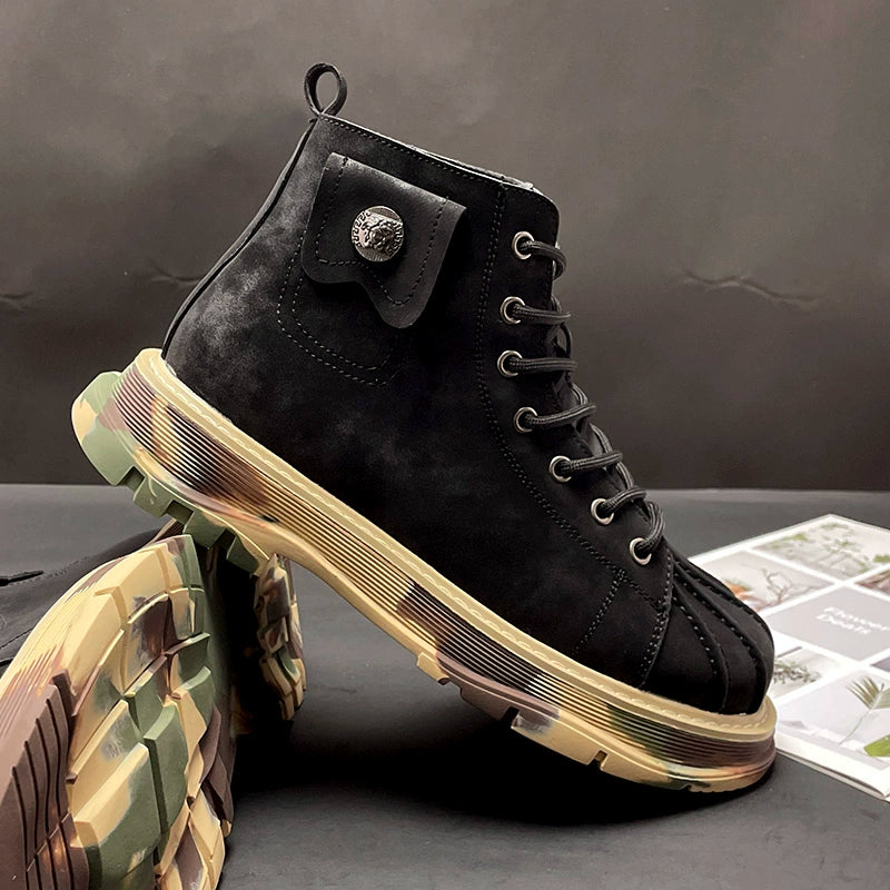 Retro British Motorcycle Boots V0785